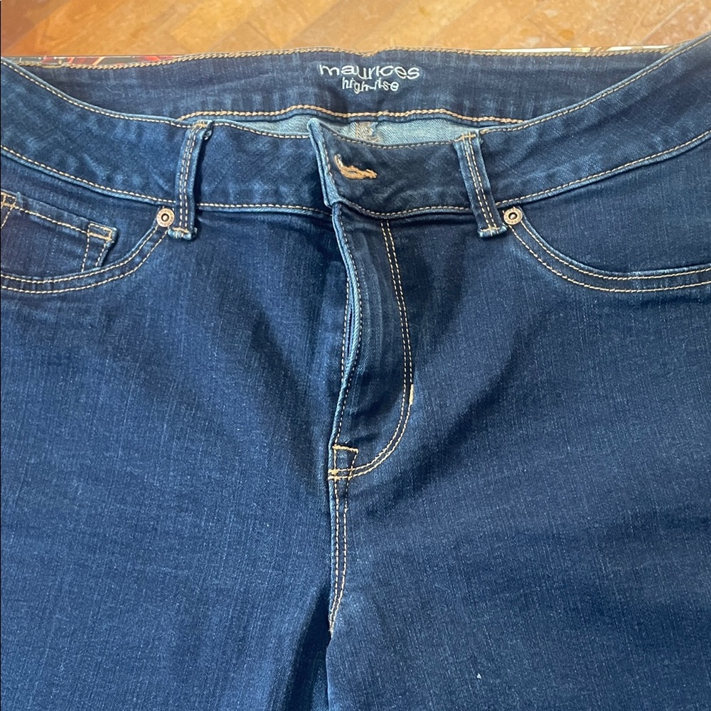 Maurices Dark Blue High-Rise Jeans